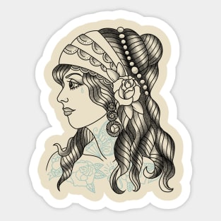 gypsy girl Sticker